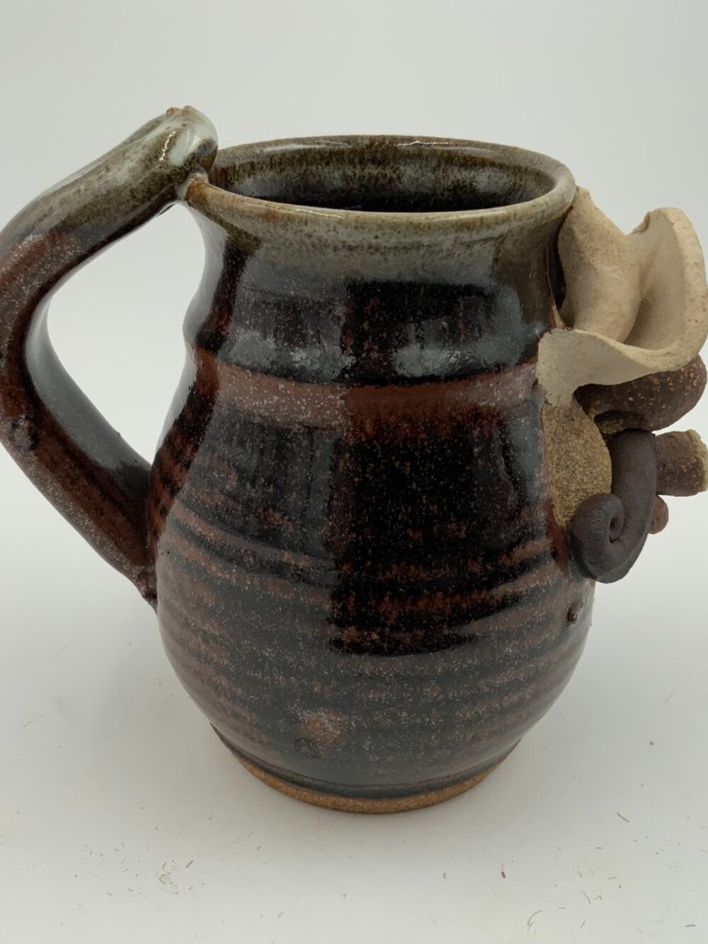 Signed Robert Eakin 3D Stoneware Cowboy Mug Handlebar Moustache, Cigar - Picture 7 of 8